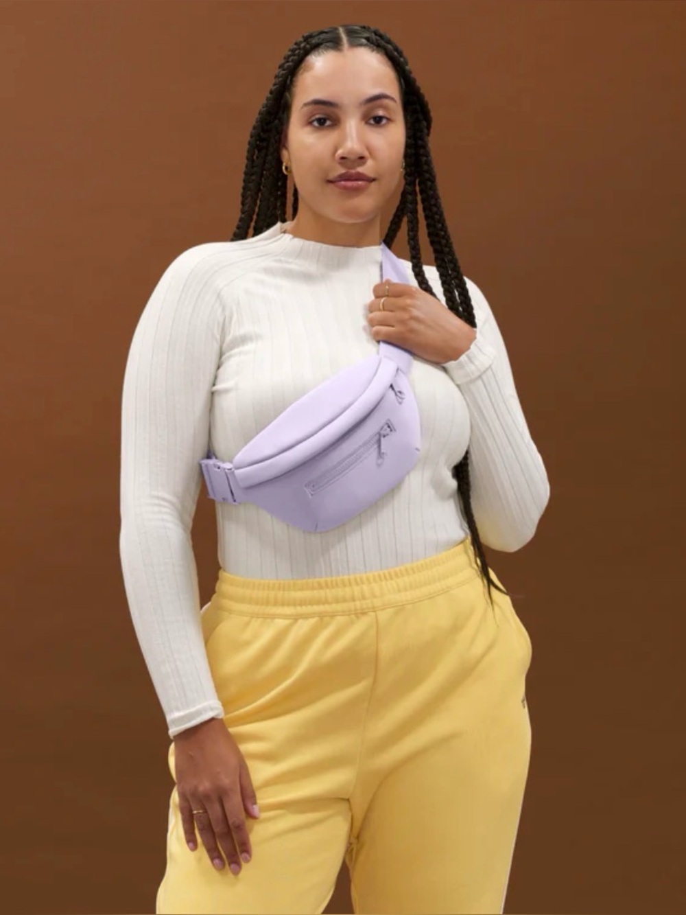 Dagne Dover ACE NEOPRENE FANNY PACK in Lilac